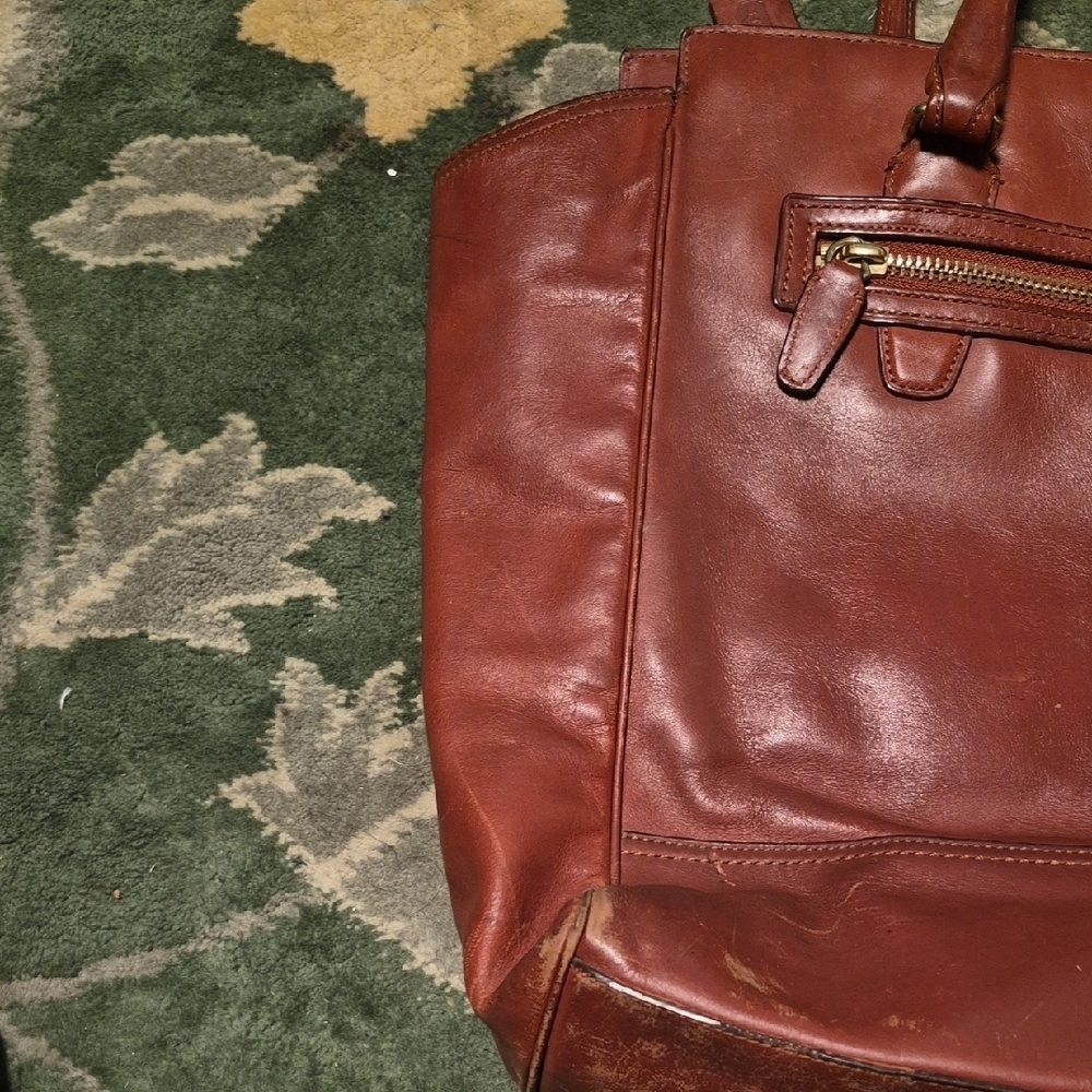 Coach Rich Brown Leather Shoulder Bag - Picture 7 of 15